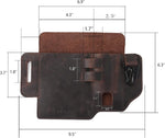 Puosuo brown waist bag side profile