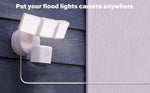 Rear view of the durable black plastic camera bracket showing secure wall mounting points