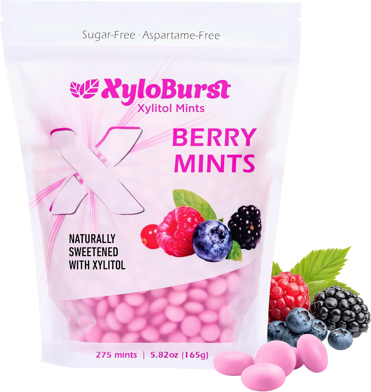Gluten free and non GMO sugarless peppermint candies from Xyloburst India
