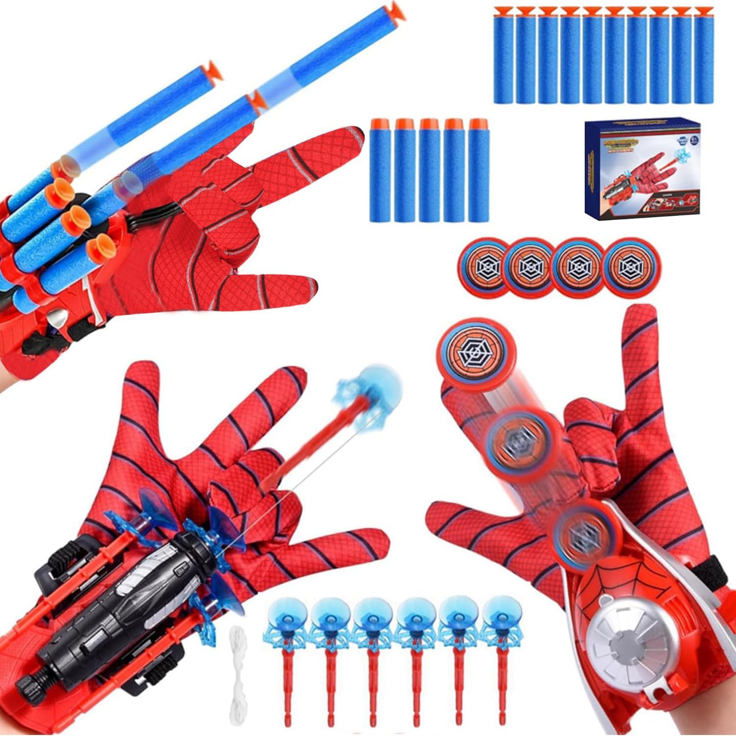 Fulim superhero web shooter toy set front view