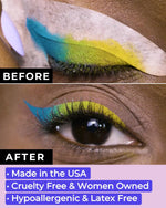 Cat eyeliner stencil adhesive sheets layout