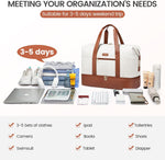 LOVEVOOK Weekender Bag for Women, Large Duffle Bag for Travel with 2 Packing Cubes, Carry on Overnight Bag with Shoe Compartment, Mom Hospital Bags for Labor and Delivery - Image 10