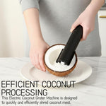 Tizee wireless coconut shredder handheld angle