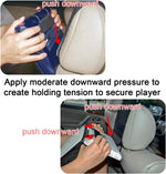 Side view of TFY headrest mount highlighting port access