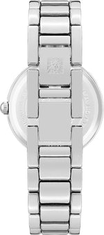 Anne Klein silver-tone metal link bracelet strap detail