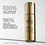 Close up of RoC Retinol Correxion serum pump bottle