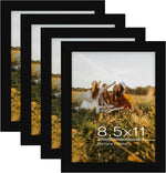 Frametory 8.5x11 Picture Frame Black,Solid Wood&Tempered Glass,Fit 8.5x11 | 2 Pack Photo Frames, Display for Picture/Poster/Print, Horizontal and Vertical Tabletop or Wall Gallery Mounting, Home Decor - Image 13