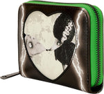 Loungefly Disney Frankenweenie wallet open interior showing card slots and clear ID window