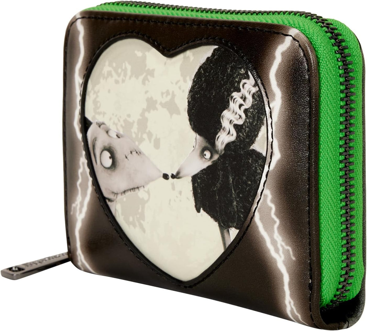 Loungefly Disney Frankenweenie wallet open interior showing card slots and clear ID window