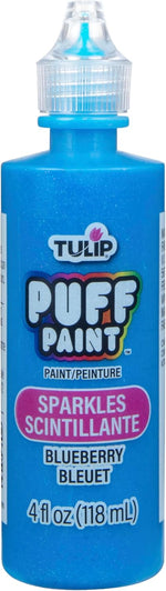 Tulip fabric paint squeeze bottle in hand