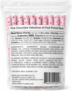 Close up of heart-shaped sprinkles on NYBQ chocolate pretzels