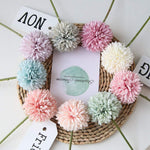 HoYuanFlo chrysanthemum ball flowers in vase home decor