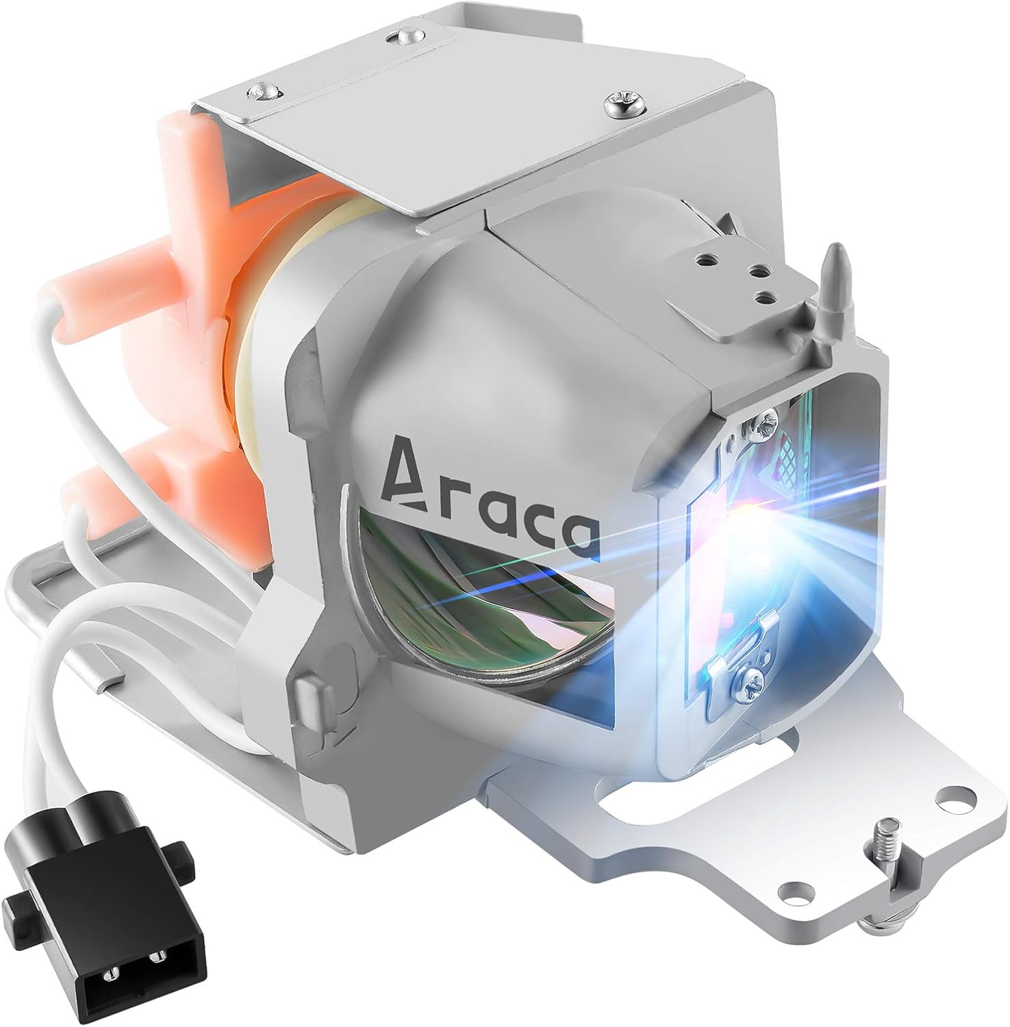 Optoma Araca BL-FP240E replacement projector lamp module with original OEM bulb front view
