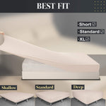 N&Y HOME king fitted sheet on mattress showing snug fit