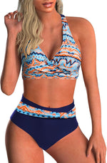 Women's Bikini Sets High Waist 2 Piece V Neck Twist Front Swimwear | Tummy Control, High Waisted Bikini, Push Up, Removable Pad, Adjustable Straps, Crisscross Back, Beach, Pool, Vacation Suits - Image 14