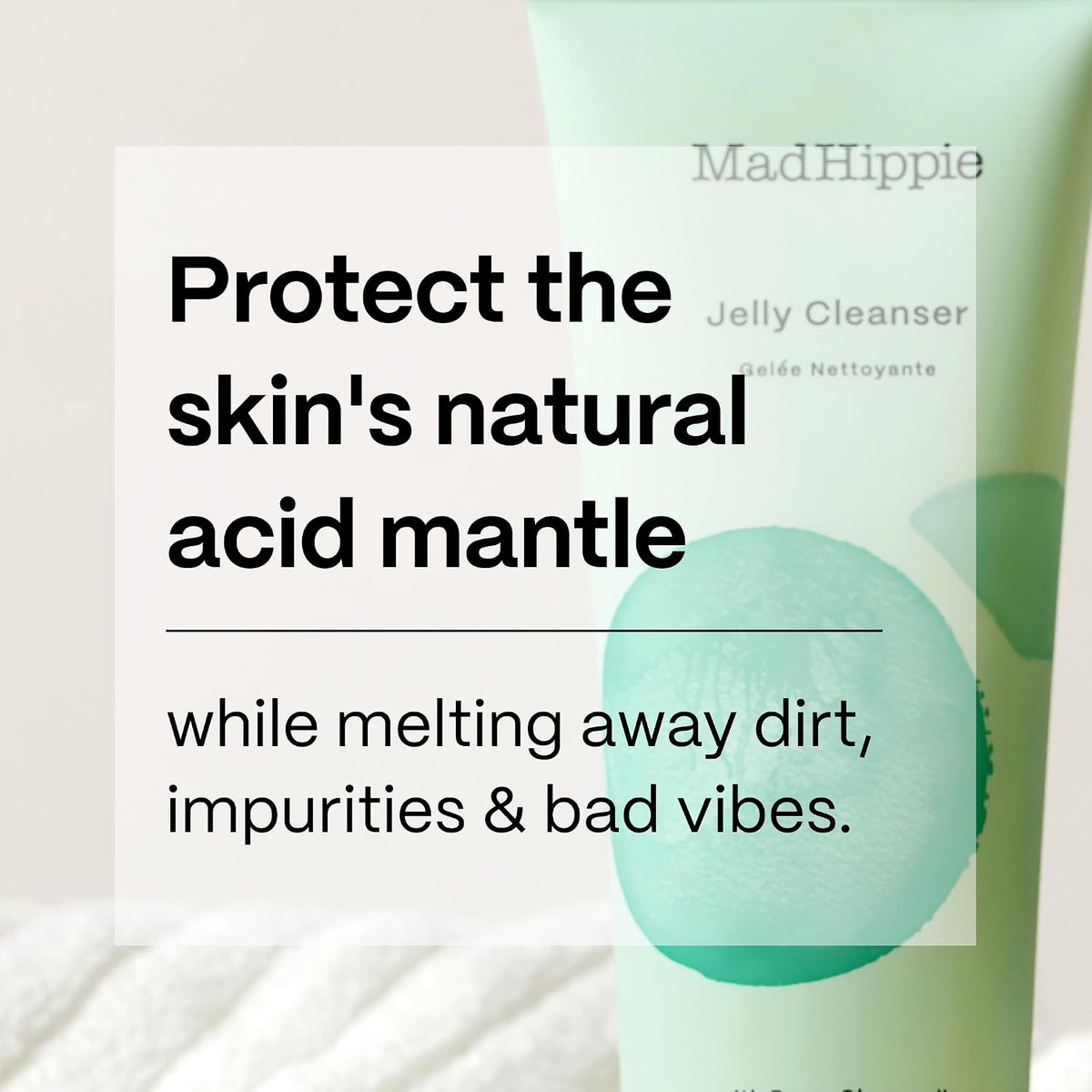 Mad Hippie Jelly Cleanser 4 fluid ounce tube packaging