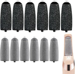 Movelove replacement rollers for Flawless Pedi 12 pack front view of retail packaging.