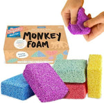 Impresa monkey foam giant blocks five pack front view showing colorful packaging