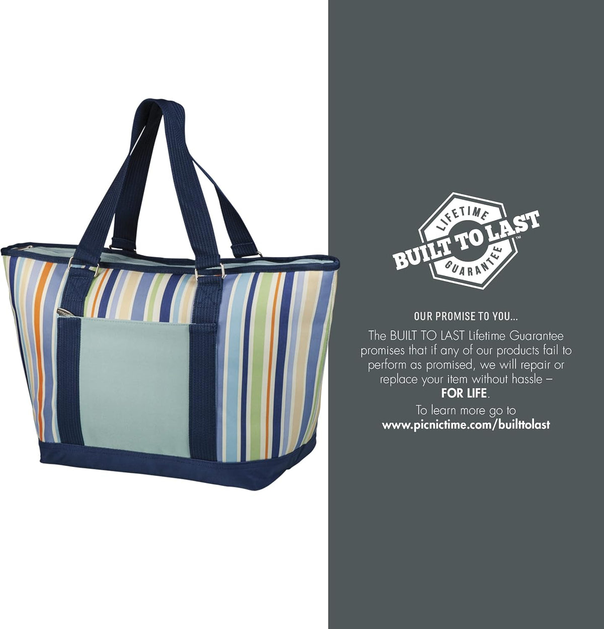 Oniva insulated grocery tote filled with beverages