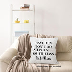 MONALET back to school gift pillow cover flat lay