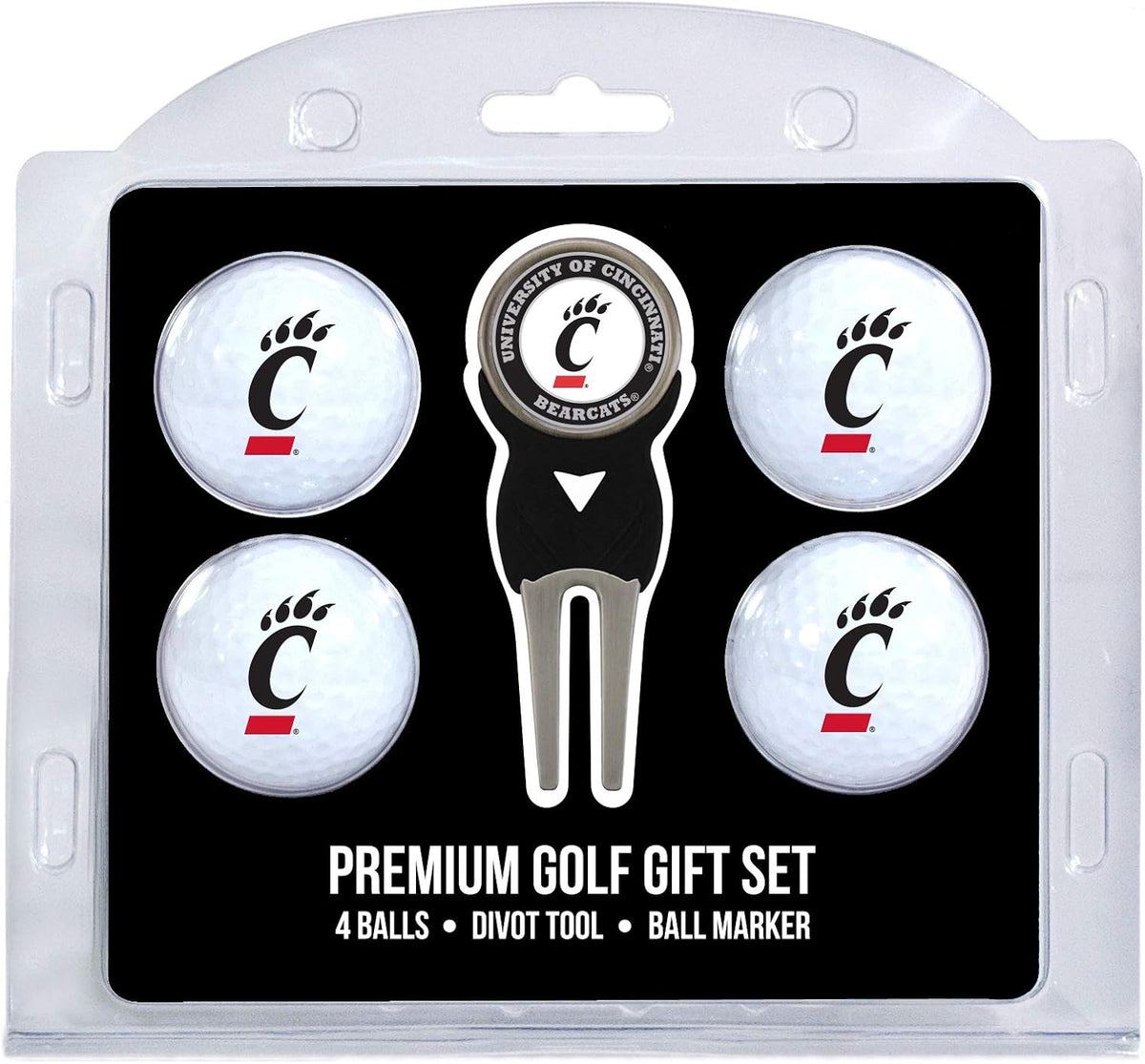 Team Golf NCAA golf balls and divot tool front view sports gear