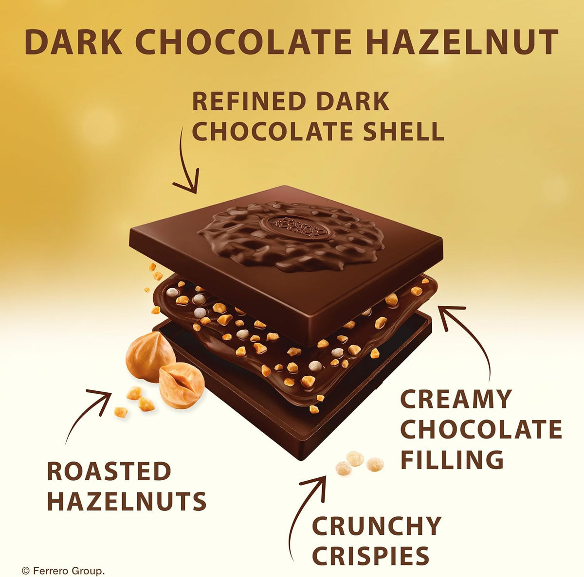 Ferrero Rocher chocolate squares for sharing or gifting