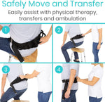 Healthcare safety ambulatory support belt for caregivers