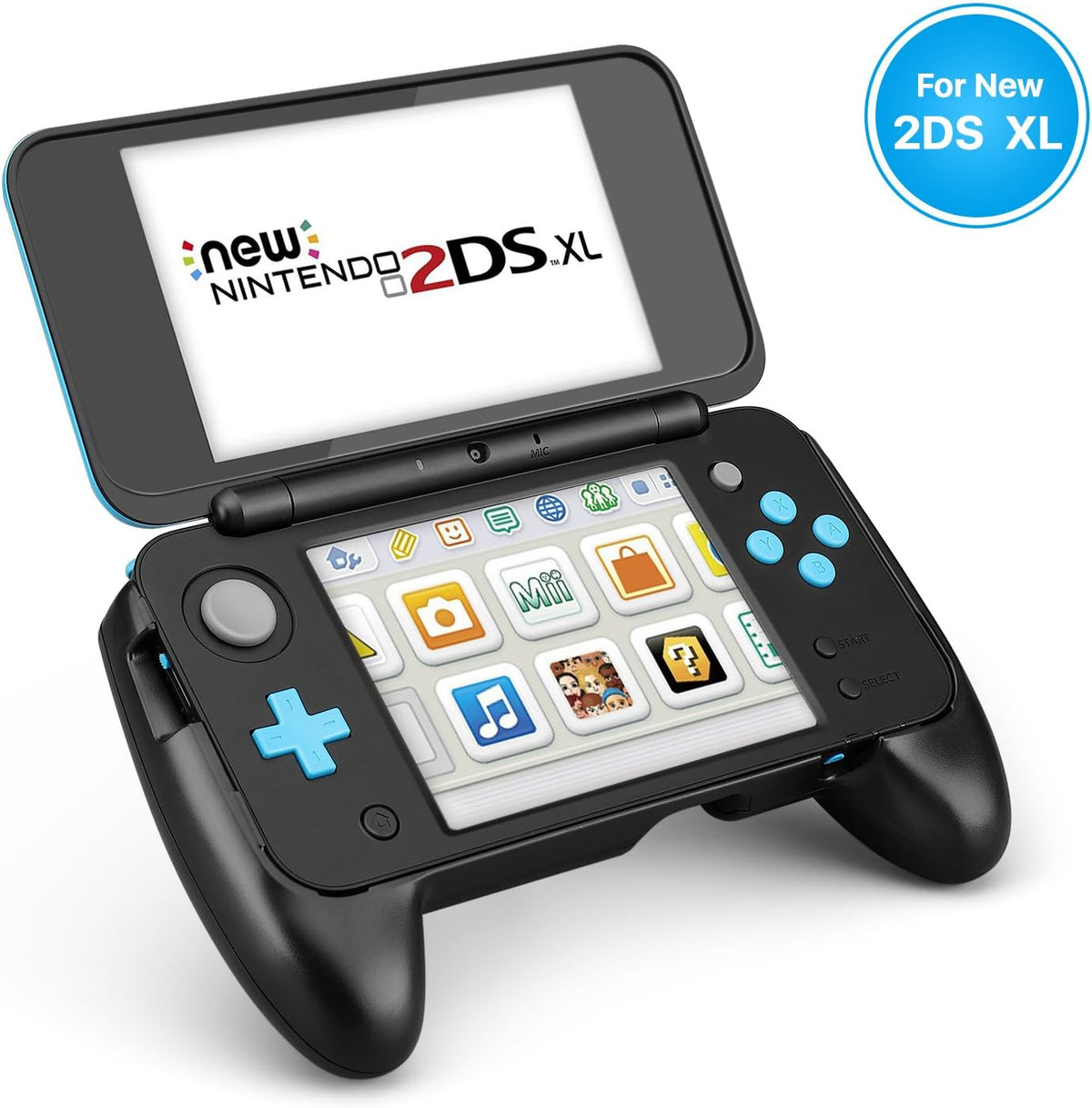 TNP New Nintendo 2DS XL Hand Grip front view ergonomic design