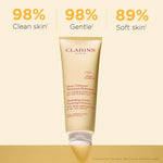 Clarins hydrating gentle foaming face cleanser texture and cream formulation