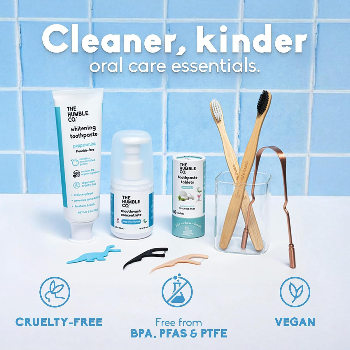 The Humble Co. dental oral care picks lifestyle display