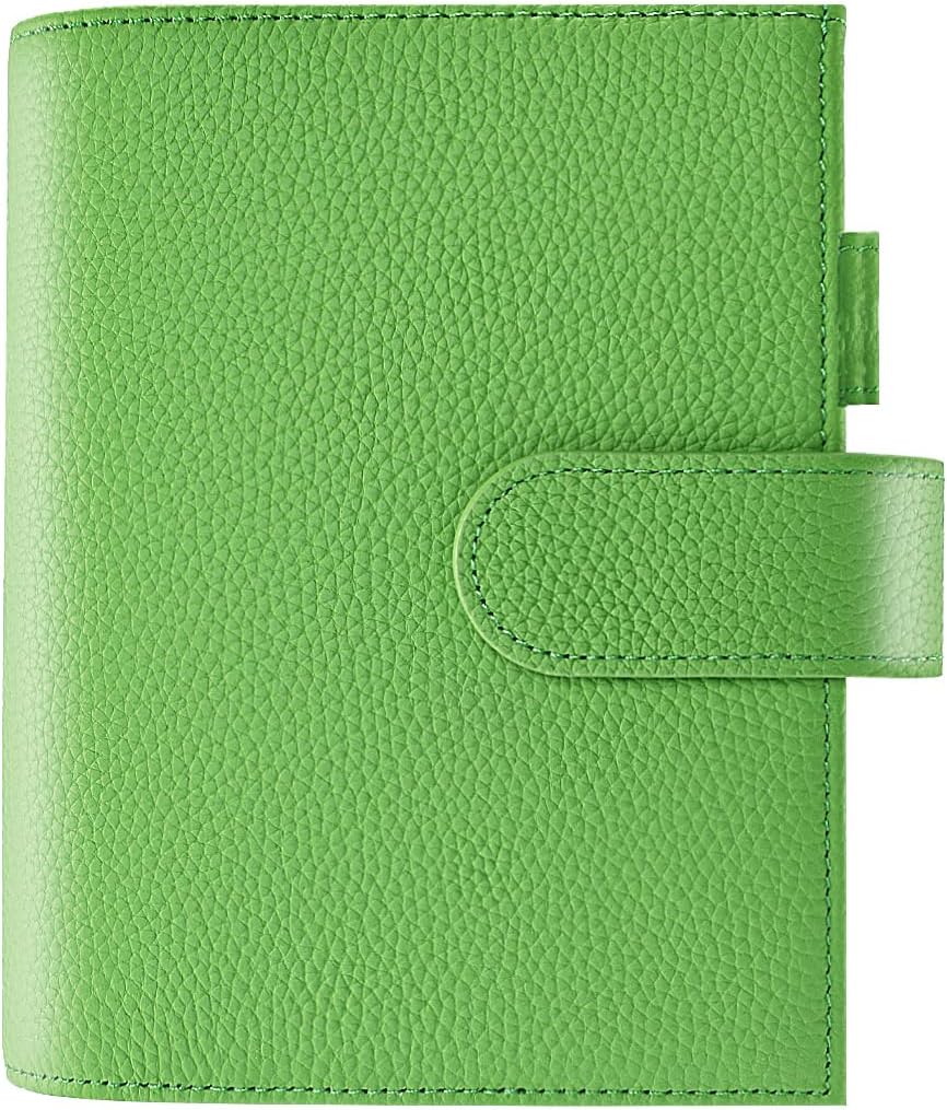 Genuine Leather Cover for A6 Notebooks, Fits Hobonichi Techo Original,Midori MD Planners, Leuchtturm1917 and Stalogy with Pen Loop, Card Slots, Side Pockets, Back Pocket and Bookmarks (Pink) - Image 13
