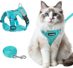 Side profile of the adjustable nylon straps on the Wanheart comfortable cat harness
