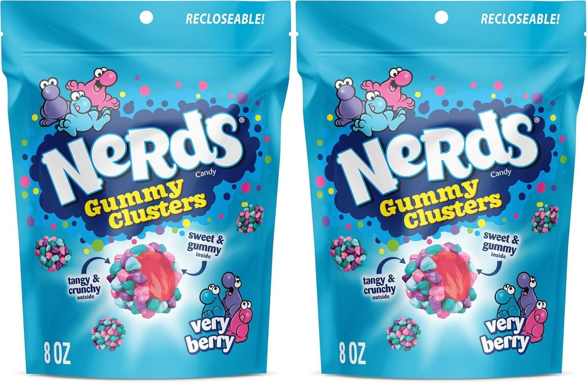 Nerds, Juicy Gummy Clusters, Strawberry Punch, Juicy and Gummy Candy, 1 Stand up Bag, for Snacking and Sharing, 7.2 Ounce - Image 13