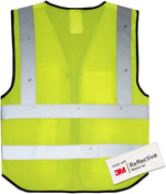 Salzmann hi vis vest 3M reflective strips detail