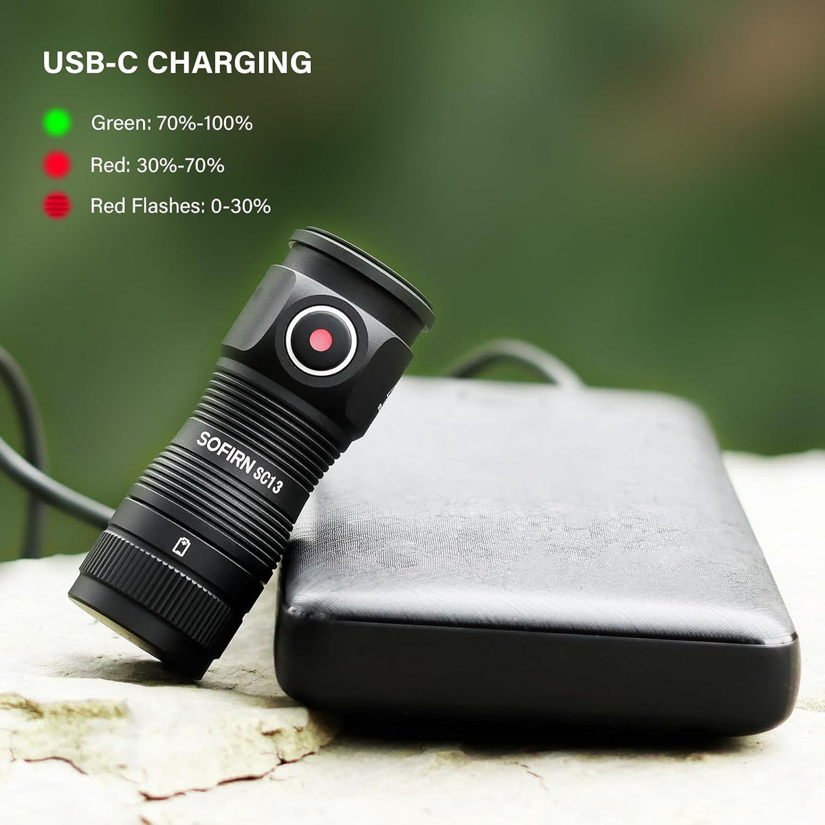 Sofirn SC13 waterproof flashlight tested in outdoor environment