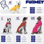 Adjustable neck collar detail on Fuamey winter dog jacket