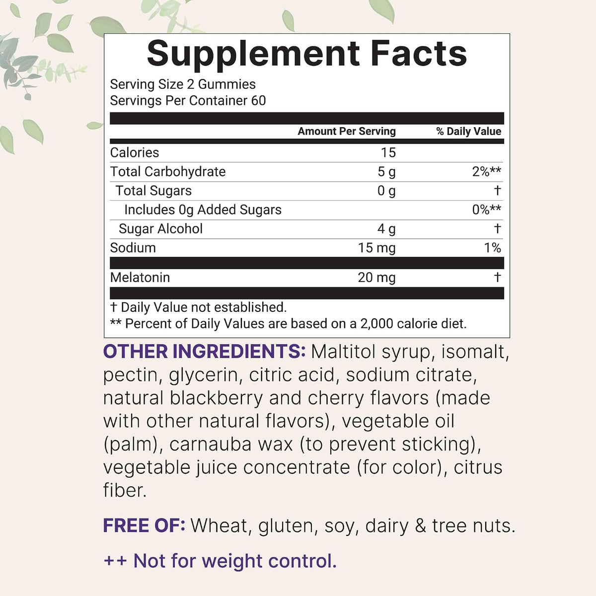 Micro Ingredients melatonin gummies chewable texture showcase