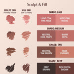 Close up of Charlotte Tilbury Lip Cheat Contour Duo packaging