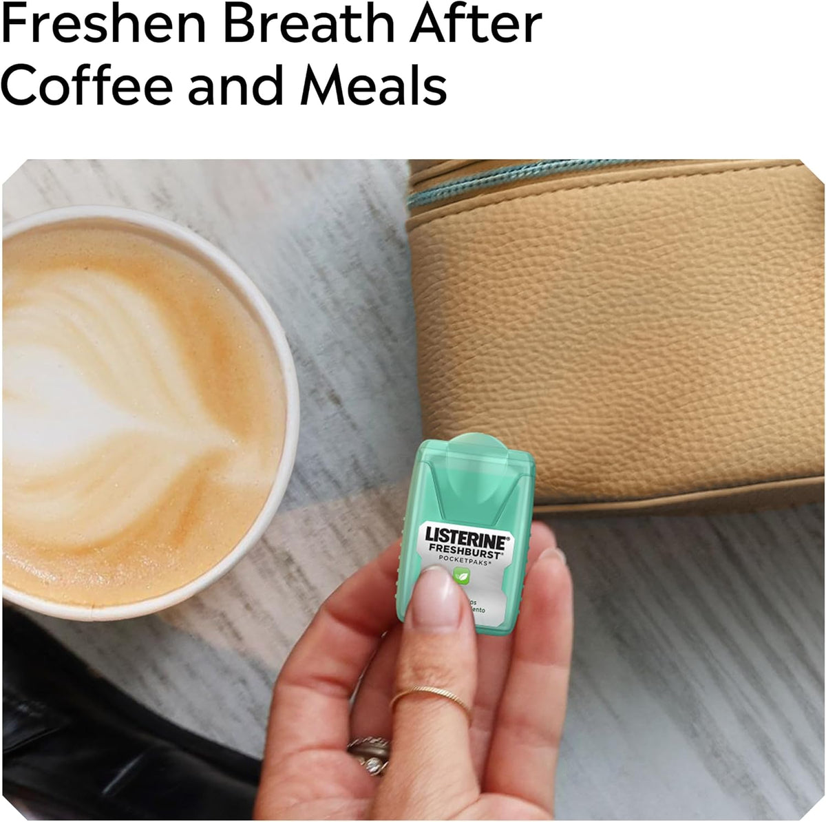 Listerine PocketPaks dispenser case open