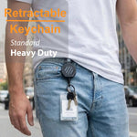DELSWIN retractable badge reel with lobster claw clasp