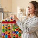 Authentic imported USA bird toy for large parrot species entertainment