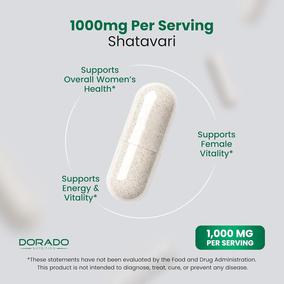 Dorado Nutrition USA made herbal supplement bottle
