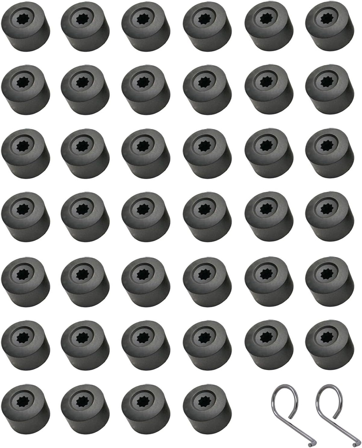 Auto-Plaza wheel lug nut covers caps front view packaging