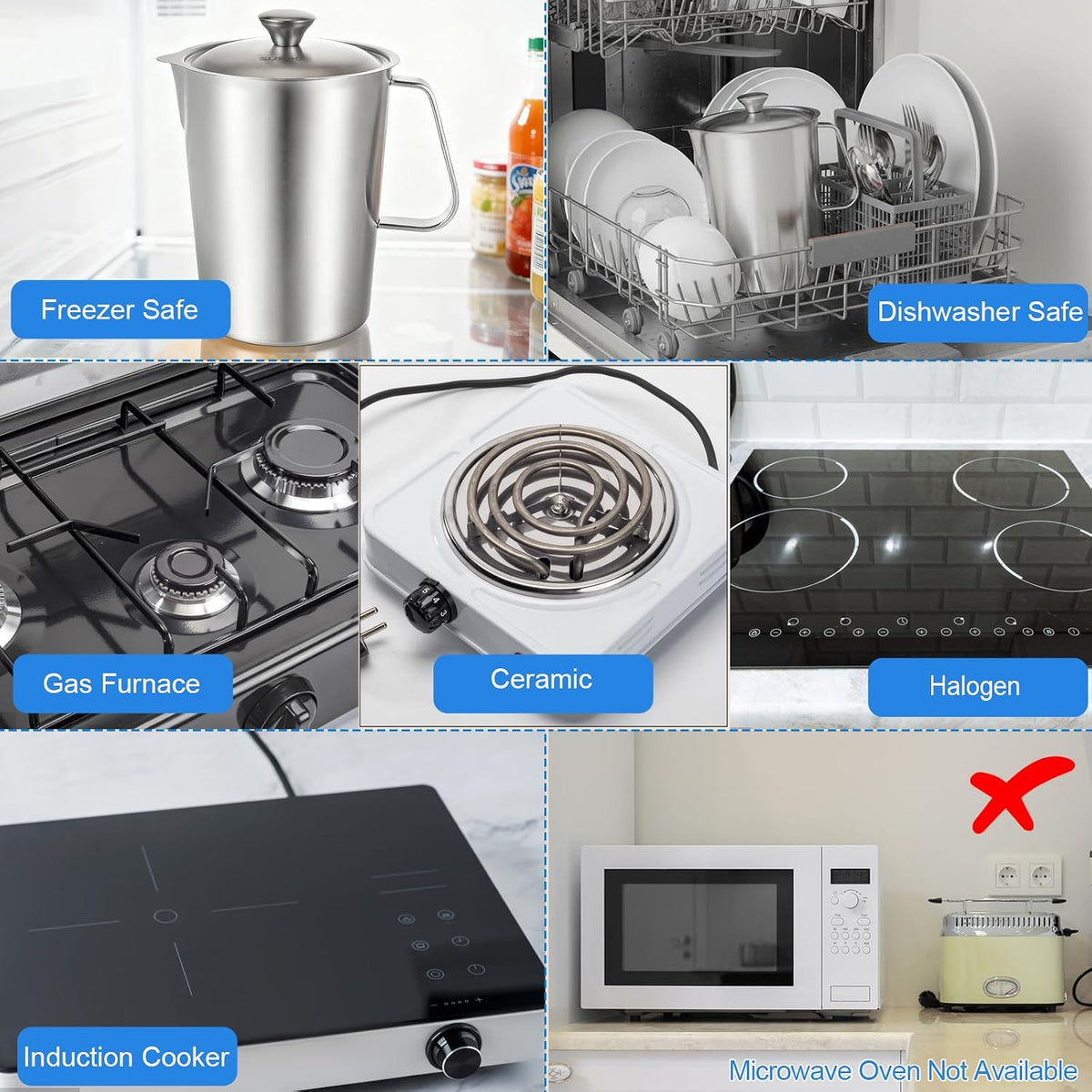 SHENLIU stainless steel pitcher packaging and accessories