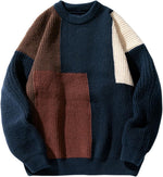 Laixton Mens Oversized Sweater Unisex Long Sleeve Cable Knit Sweaters Aesthetic Streetwear Casual Sweater Jumper Tops - Image 14