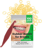 Orthodontic rubber bands and free elastic placer tool