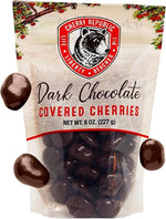Cherry Republic dark chocolate cherries 7 oz packaging details