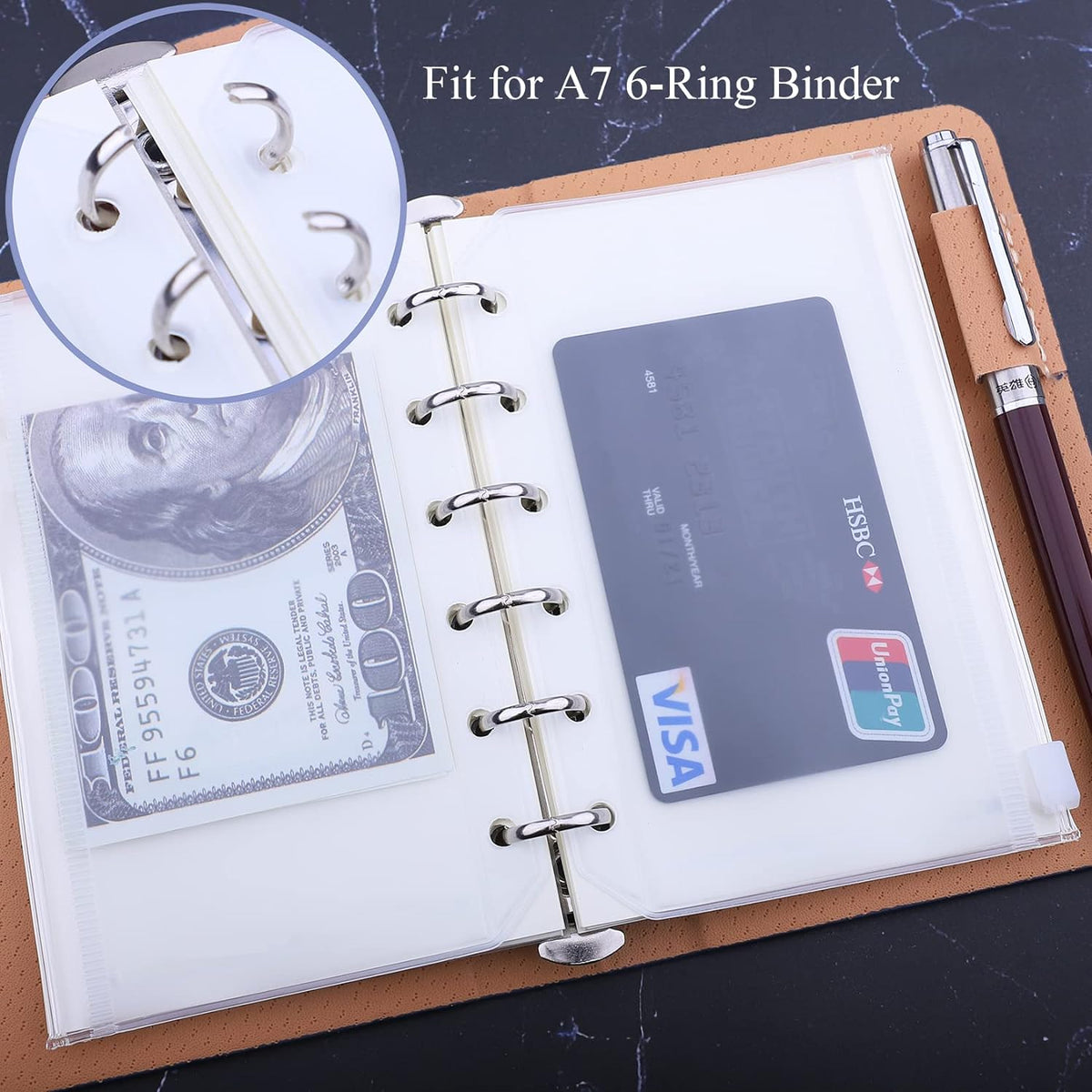 Antner budget planner insert pouches packed