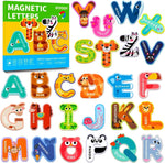 Ifiyooy magnetic alphabet letters set featuring cute uppercase animal characters