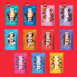 Dropy India imported UNREAL dark chocolate snack bag close-up